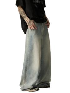 Pantalones vaqueros de corte ancho estilo carpintero con lavado vintage, precio de oferta y pantalón oversize de corte vintage con cintura media en negro deslavado - Tallas grandes - Product Image 6