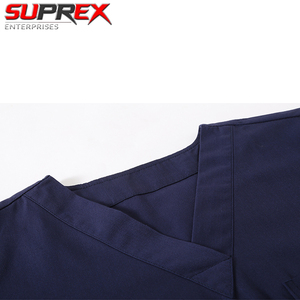 Women’s V-Neck medical <b>scrub</b> <b>set</b> with matching top and pants made from comfortable and durable fabric for nurses, hospital staff - Product Image 6