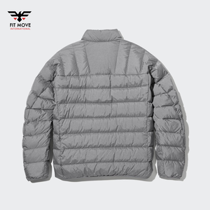 Al por mayor personalizado OEM impreso hombres soporte burbuja chaqueta acolchada bordado ligero característica cálido invierno 4 bolsillos húmedo hombres acolchado - Product Image 2