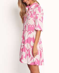 <b>Bohemian</b> Pretty Retro Look Floral Printed Mini Tunic With Beautiful Bell Sleeve Superb.<b>Dress</b> For Any Beach Party Or Any Occasion - Product Image 4