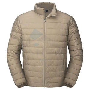 Chaqueta acolchada ligera y cálida para hombre, cazadora de nailon transpirable, repelente al agua, diseño a prueba de viento con puños elásticos - Product Image 1