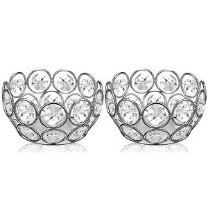 Portavelas de candelita en forma de corazón de primera calidad, candelabro de Metal dorado rodeado de cristal brillante, soporte de iluminación, decoración y regalos - Product Image 6