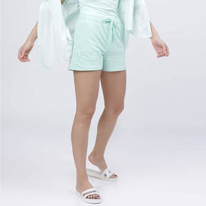 Pantalones cortos calientes de cintura alta para mujer, ropa de Yoga transpirable para Fitness, Material sólido, botón de lazo, decoración de fábrica, venta al por mayor, competitiva - Product Image 5