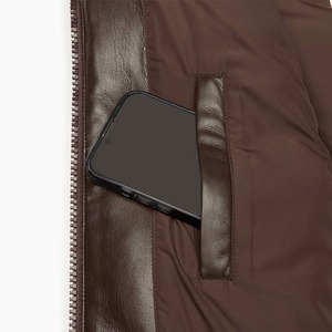 Speedy Industry, chaqueta sin mangas con cremallera y cuello levantado ligero personalizada, chaleco acolchado impermeable con chaleco hinchado y bolsillos - Product Image 5