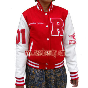 เสื้อแจ็กเก็ตหนังแกะปักลายสำหรับผู้ชายเสื้อแจ็คเก็ตมหาวิทยาลัยมีตัวอักษรปักลายผ้ากำมะหยี่ - Product Image 2