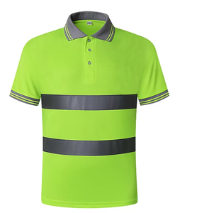 Chaleco de seguridad de malla de algodón transpirable personalizado, uniforme de trabajo de construcción de alta visibilidad ANSI con logotipo reflectante de talla grande - Product Image 3