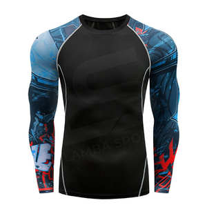 Vente en gros Logo personnalisé Chemise de compression à séchage rapide pour hommes Water Surf Chemises de natation à manches longues Rash Guard - Product Image 1