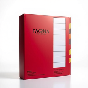 PAGNA Premium DIN A4 225g/m Red Deskorganizer Cardboard Polypropylene Film Laminated <b>Drawer</b> & Desktop Organizer M-Compartments - Product Image 3