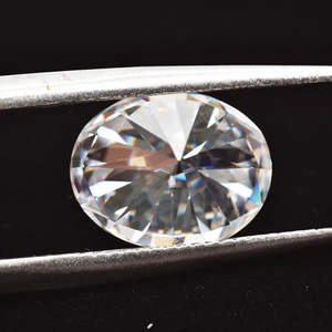 GRA Certified 3*4mm Oval <b>Loose</b> <b>Moissanite</b> D Color VVS1 Ideal for Accent or Halo Jewelry - Product Image 6