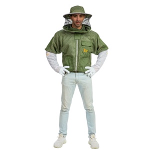 เสื้อแจ็คเก็ตเลี้ยงผึ้งน้ำหนักเบา ดีไซน์ระบายอากาศ แถบสะท้อนแสงสูง ระดับการป้องกัน ผ้าโพลีเอสเตอร์ระบายอากาศ ปลอดภัย - Product Image 2