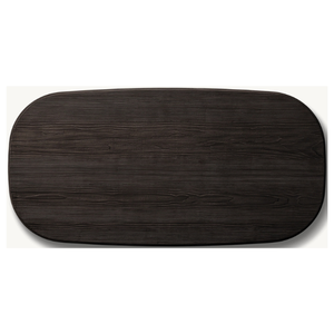 Table de salle à manger ovale en bois de teck massif Piédestal moderne - Product Image 3