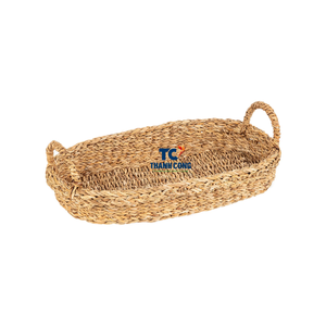 Elégant PLATEAU DE SEAGRASS fait à la main de forme ronde parfait pour servir des boissons ou comme rangement décoratif pour la maison du Vietnam - Product Image 4