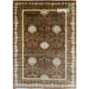 Alfombra Peshawar y Khotan anudada a mano, única en su tipo, de 5'6 x 8'6, modelo Pes_Kho_47 - Product Image 1