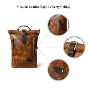 Quantité en vrac de sacs à dos d'affaires en cuir véritable de couleur naturelle disponibles à un prix compétitif - Product Image 6