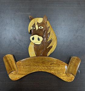 Placas de madera Placa de puerta patrón de intarsia al por mayor de alta calidad para exportación/placa de nombre de madera Intarsia diseño personalizado - Product Image 6