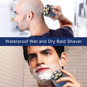 Afeitadora Eléctrica Inalámbrica Portátil para Hombres Calvos, Resistente al Agua IPX7, Afeitado en Seco/Húmedo, Afeitadora Rotatoria con Idioma Alemán para Uso Facial y en Autocaravanas - Product Image 4