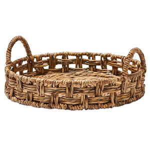 Prix bon marché Plateau en jacinthe d'eau naturelle en forme d'hexagone Plateau de service décoratif Fournisseur du Vietnam en gros - Product Image 5