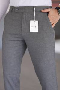 Pantalones de vestir de cintura recta marrón de corte regular para hombre, informales, cómodos, de algodón de peso medio, estilo Hip Hop, impermeables, Plus - Product Image 3