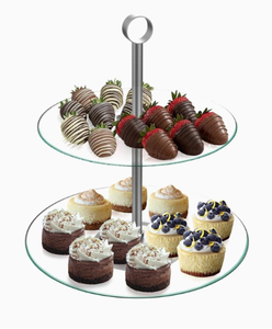 AK Brass High Quality Metal <b>Cake</b> <b>Stand</b> Black Powder Coating Finishing With <b>Two</b> <b>Tier</b> Decorative <b>Cake</b> <b>Stand</b> For Home / Restaurant - Product Image 3