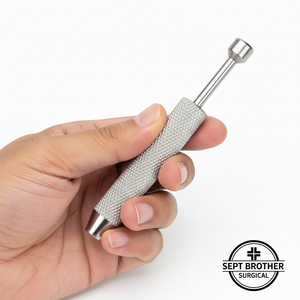 Poignée de perforateur osseux en acier inoxydable pour chirurgie orthopédique, réutilisable - Product Image 1