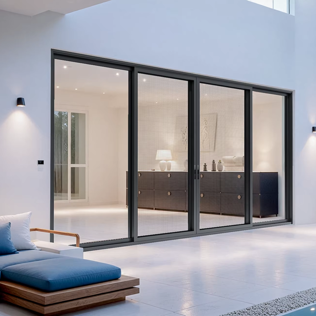 6000 Series Aluminum Alloy Modern Sound Insulation Door & Window Frames for Hotel Use with 1 Year Warranty