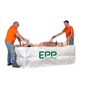 Sac en vrac PP FIBC Jumbo de gravier de sable d'entrepreneur robuste respirant de 1 tonne Emballage de sac de 6 à 8 tonnes - Product Image 4