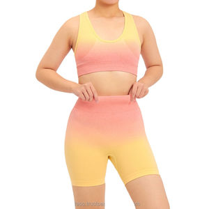 Fabricant OEM Vêtements de sport Nouveau printemps Vêtements de sport de fitness Shorts d'entraînement pour femmes Ensemble de shorts de sport sans couture - Product Image 1