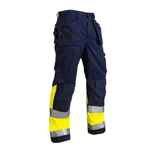 Mode hivernale Pantalon de travail haute visibilité Bande réfléchissante Pantalon de jogging de sécurité Plusieurs couleurs Polyester Worker Wear Logo - Product Image 2