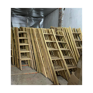 Escalera de bambú natural, muebles de bambú para la decoración del hogar y el jardín, accesorios para el hogar - Product Image 6