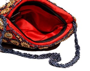Bolsos de mano bordados de seda hechos a mano para mujer, para boda, fiesta de noche, estilo Vintage, dos bolsos de mano geométricos para novia - Product Image 3