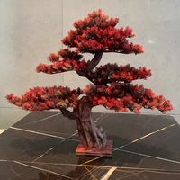 Bonsaï en pot naturel, éco-responsable, durable, feuilles artificielles haute simulation, décoration de bureau pour Noël et Nouvel An