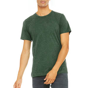 Bella + เสื้อยืดผ้าใบใส่ได้ทั้งชายและหญิงเสื้อยืด3001CVC สไตล์เฮเทอร์เสื้อยืด CVC คอกลมผู้ชายผ้าฝ้ายแท้สีเขียวเข้ม - Product Image 1