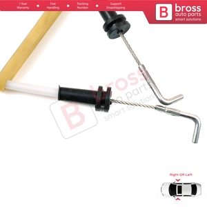 BDP637 Inner Door Handle Release <b>Lock</b> Latch Bowden <b>Cable</b> 813712F000 Front for Cerato Spectra - Product Image 4