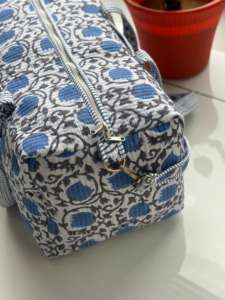 กระเป๋าสะพายไหล่ใส่ผ้านวมขนาดใหญ่มีซิปออกแบบด้วยมือทำจากผ้าฝ้ายเป็นมิตรกับสิ่งแวดล้อมดีไซน์ดอกไม้มีน้ำหนักเบาช้อปปิ้งโยคะชายหาด - Product Image 2