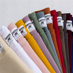 100% coton 280 Gsm hommes femmes logo unisexe personnalisé solide décontracté surdimensionné à manches courtes t-shirt hommes T-shirt pour hommes - Product Image 5