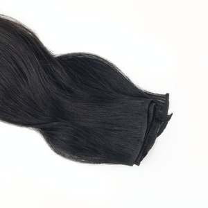 Extensions de cheveux à trame plate (densité moyenne, texture ondulée) - 100% cheveux humains Remy alignés sur les cuticules, d'origine éthique - Product Image 5