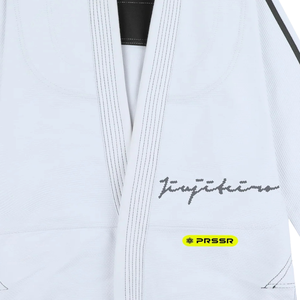 Lightweight Brazilian Jiu Jitsu Gi White Pearl Weave BJJ Uniform with Reinforced Stitching Training Competition <b>Kimono</b> - Product Image 6