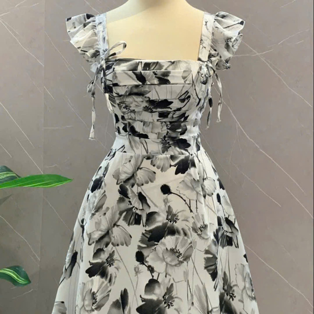 www.fashion dress.com Aoujea Fashion Dresses for Women 2026 Overszie Fashion Casual Spring And Summer V-neck Three-quarter Sleeve Printed Dress, Women's, Size: XL, Pink