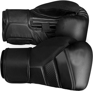Guantes de boxeo de PU personalizados para adultos de alta calidad 6oz 14oz 16oz profesional deporte perforación mejor precio logotipo impreso - Product Image 5