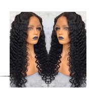 Cheveux indiens transparents HD 13x6 à 200 % de densité pour perruque, cheveux vierges Remy, ondulations profondes lâches, ondulations naturelles, qualité supérieure, lisses comme des baguettes