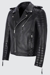 แจ็กเก็ตหนังจระเข้สำหรับผู้ชายงานทำมือตามสั่งแขนยาวมีปกตั้งสำหรับฤดูหนาว - Product Image 2