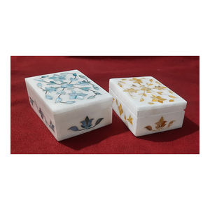 Dernière production faite à la main en nacre jaune et verte travail incrusté coûteux personnaliser les boîtes-cadeaux dans la meilleure gamme de prix - Product Image 1