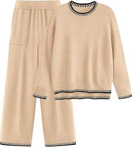 Survêtements tendance de qualité supérieure pour femmes, vêtements de sport, jogging, tenue décontractée, coupe ajustée, fabrication en usine, meilleur prix, ensemble de survêtements - Product Image 1