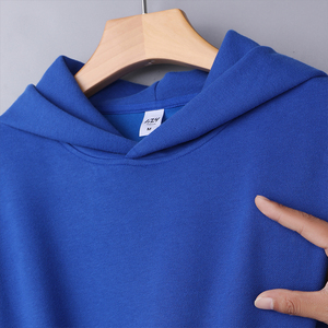 Sudaderas básicas en blanco sin estiramiento de punto para hombre, sudaderas con capucha con LOGOTIPO personalizado, Slim Fit, cálido, anti-pilling, capucha para hombre - Product Image 2