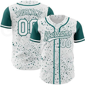 Equipo de práctica guantes esenciales ciudad béisbol Jersey venta al por mayor blanco sublimado transpirable tela flexible camisetas de béisbol - Product Image 1