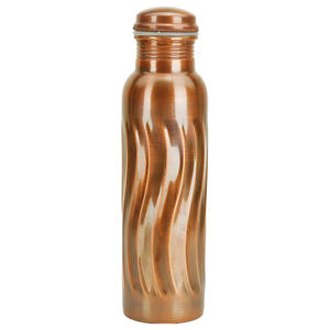 ขวดโลหะทองแดงบริสุทธิ์ป้องกันการรั่วขวดโบราณสำหรับเล่นกีฬายิมโยคะการทำสมาธิแบบอายุรเวทประโยชน์ต่อสุขภาพโดยบรรยากาศไลฟ์สไตล์ - Product Image 3