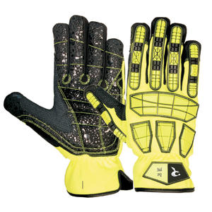 Guantes de trabajo de seguridad Hi Vis de cuero sintético-Tamaño de color personalizado anticorte para uso multiusos de agricultura mecánica - Product Image 5