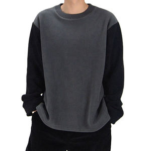Blank <b>Black</b> Sweatshirt Plain <b>Mens</b> Top <b>Fleece</b> <b>Men</b> 2 Tone Hoodie - Product Image 1