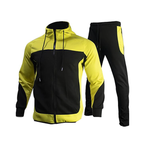 ชุดแทร็กกีฬาฤดูหนาวของผู้ชายชุดติดตามซิปไนลอนลายทึบพร้อมโลโก้ตามสั่ง100% - Product Image 5