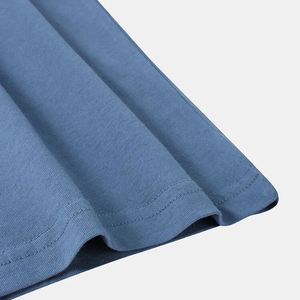 Camisetas de algodón bordadas en 3D de estilo atlético de secado rápido para hombre, Camisetas básicas sólidas de manga corta con cuello redondo, camiseta en blanco personalizada - Product Image 6